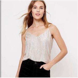 Loft Double V Shimmer Cami Size M
